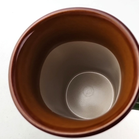 Royal Norfolk 5 Tall Mugs Quality Collectible Stoneware Green Brown - Picture 7 of 12